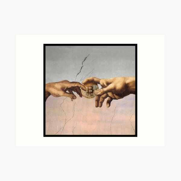 Bitcoin Crypto God Kunstdruck