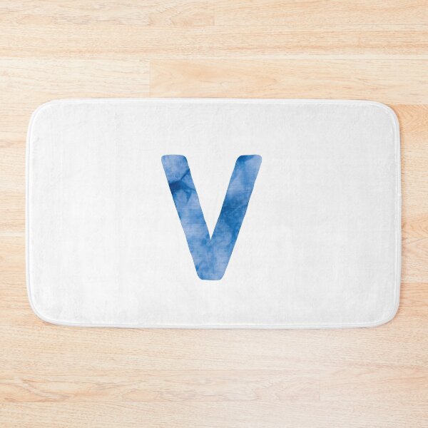 Item preview, Blue Tie Dye Letter V designed and sold by Yviemakes.