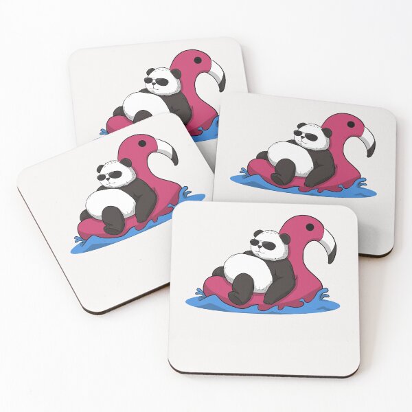 Item preview, Funny Chiller Panda Flamingo designed and sold by frankidavids.