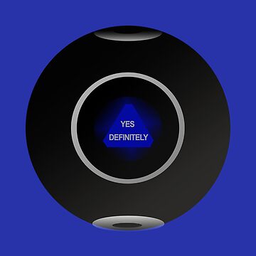 Magic 8 Ball Yes Definitely Prediction Sticker for Sale by