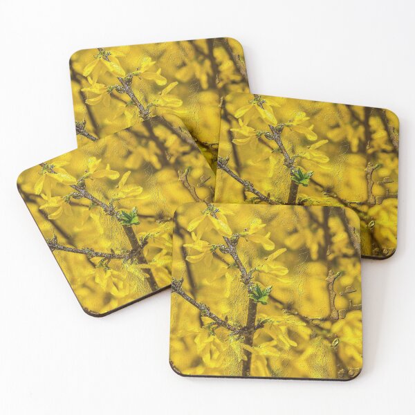 Item preview, Forsythia Branch Painterly designed and sold by mljdwhite.