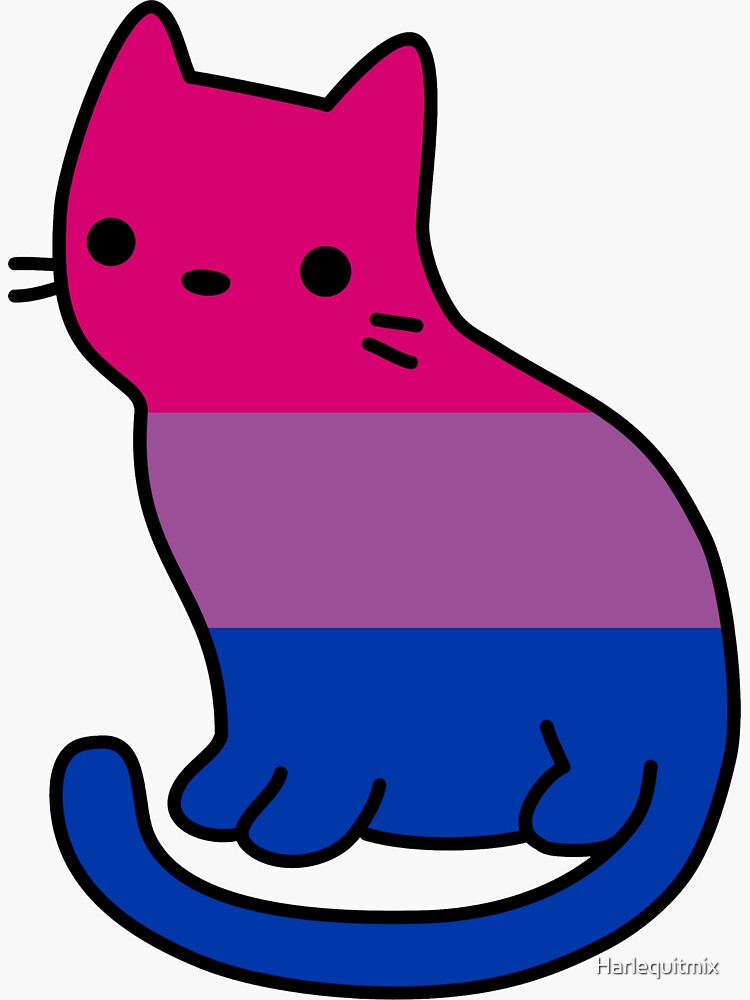 Little Bi Kitty sticker by Harlequitmix