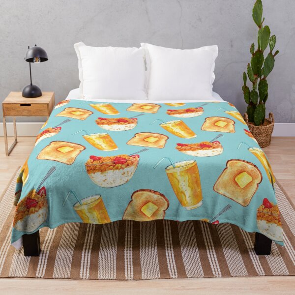 Item preview, Breakfast Pattern - Blue designed and sold by Kelly Gilleran.