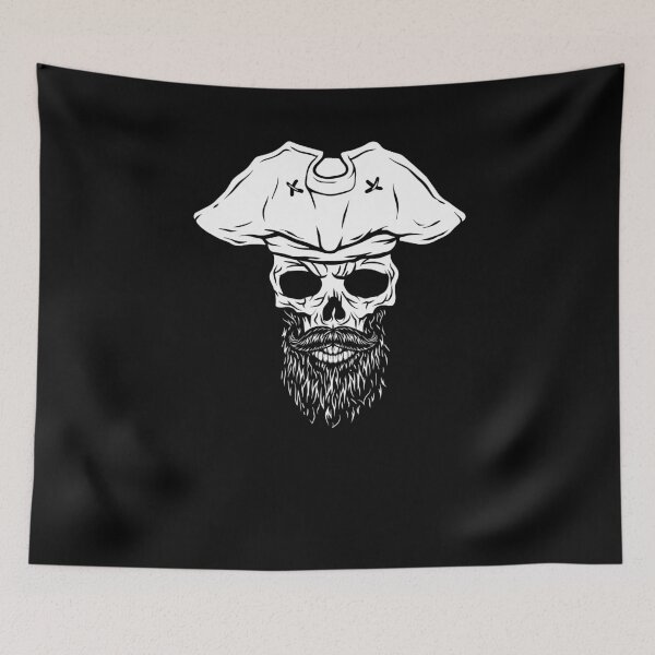 Item preview, Pirate - skull with pirate hat designed and sold by Mohja-Design.