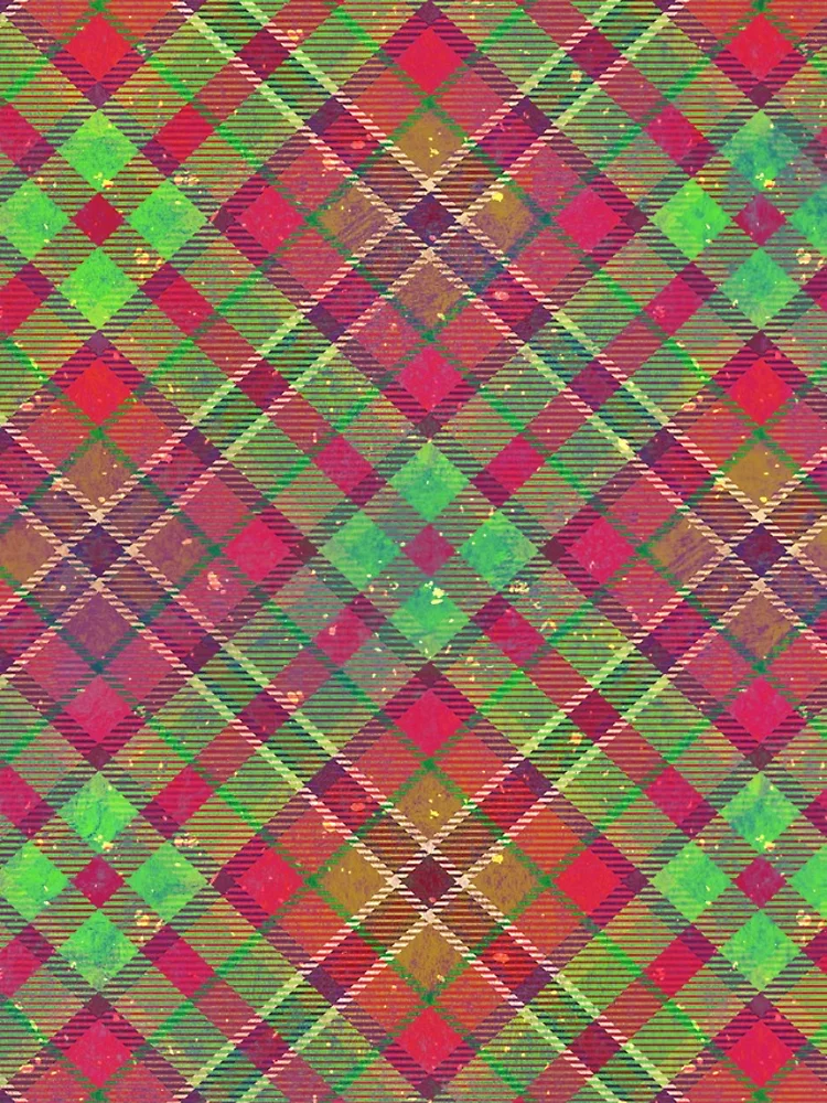 Thumbnail 4 of 4, iPhone Case, Distressed Spring Plaid Pattern designed and sold by thaneydesign.