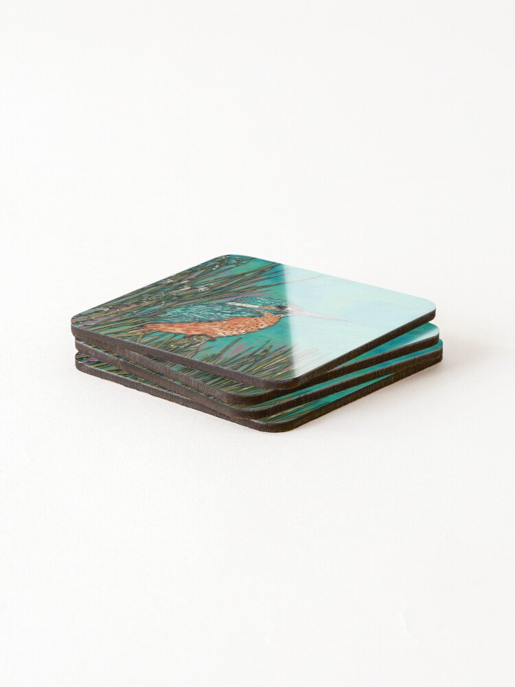 Alternate view of Kingfisher Coasters (Set of 4)