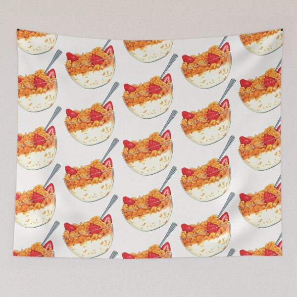 Item preview, Cereal Pattern - White designed and sold by Kelly  Gilleran.