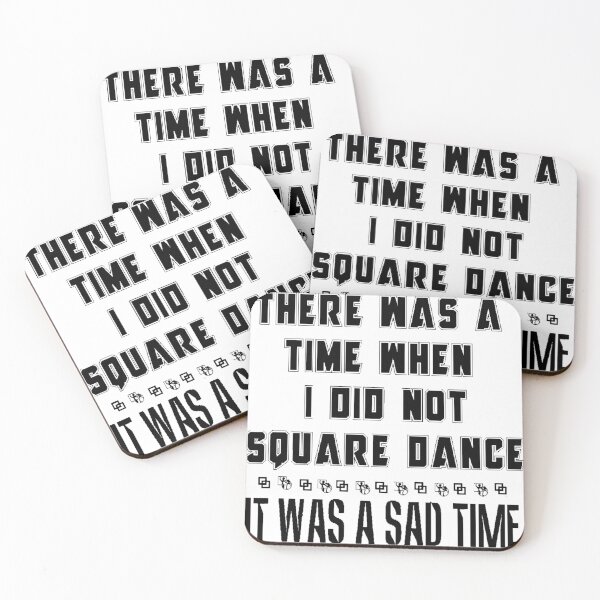 Item preview, SQD Was A Time BLK designed and sold by Square Dancing Gifts & Merchandise.