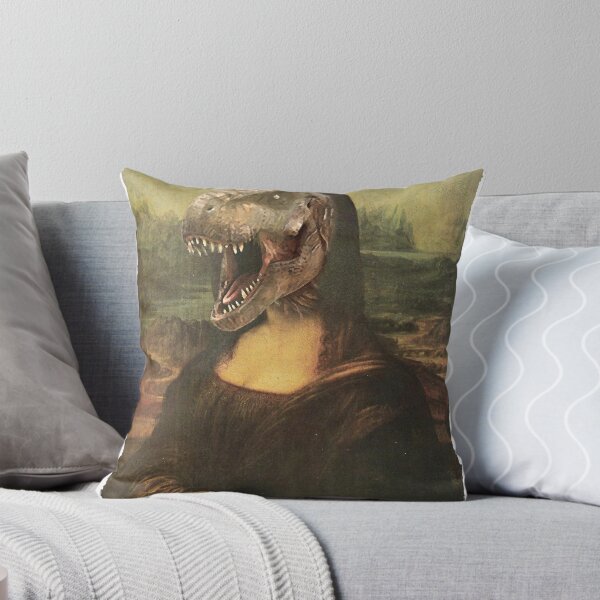 Item preview, Awesome T-Rex Mona Lisa Face designed and sold by PopArtdom.