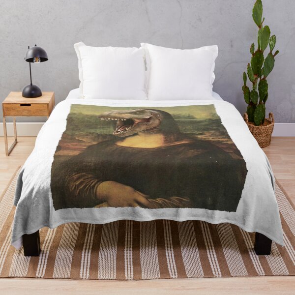 Item preview, Awesome T-Rex Mona Lisa Face designed and sold by PopArtdom.