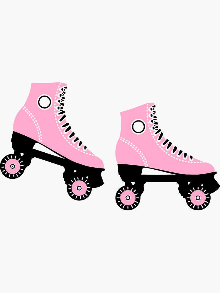 "Cute Retro Roller Skates" Sticker for Sale by kapotka Redbubble