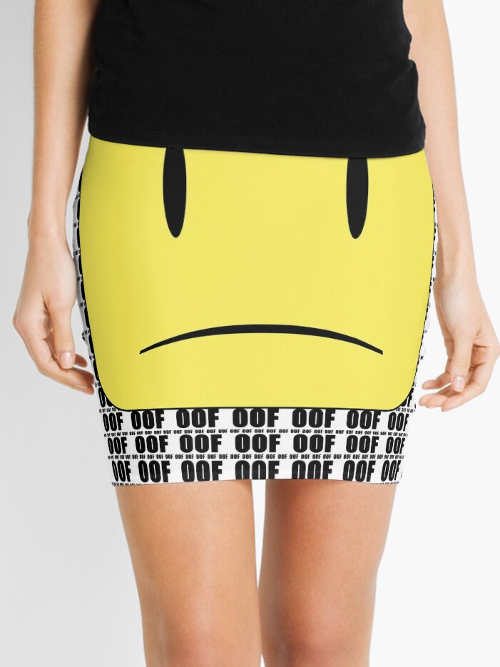 Oof X Infinity Mini Skirt By Jenr8d Designs Redbubble - roblox mini skirts redbubble