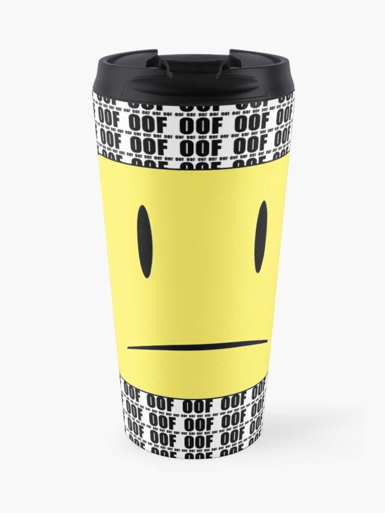 Oof X Infinity Travel Mug By Jenr8d Designs Redbubble - roblox minimal noob t pose sleeveless top by jenr8d designs