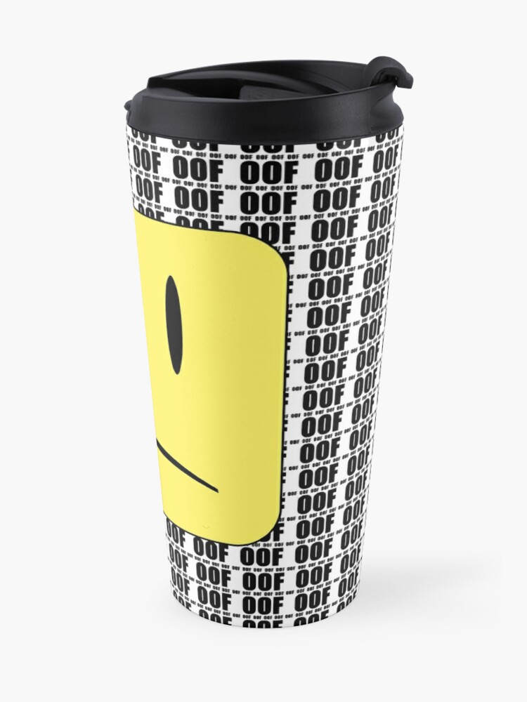 Oof X Infinity Travel Mug By Jenr8d Designs Redbubble - roblox feed me giant noob kids pullover hoodie by jenr8d designs