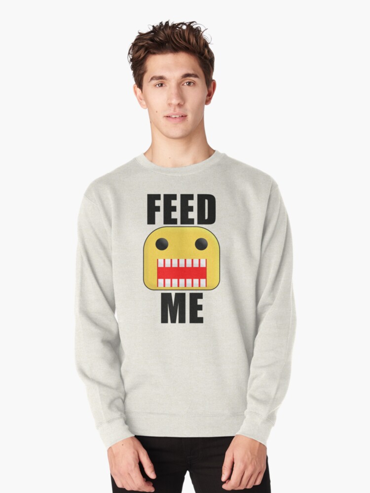 Roblox Feed Me Giant Noob Pullover Sweatshirt By Jenr8d Designs Redbubble - roblox feed me