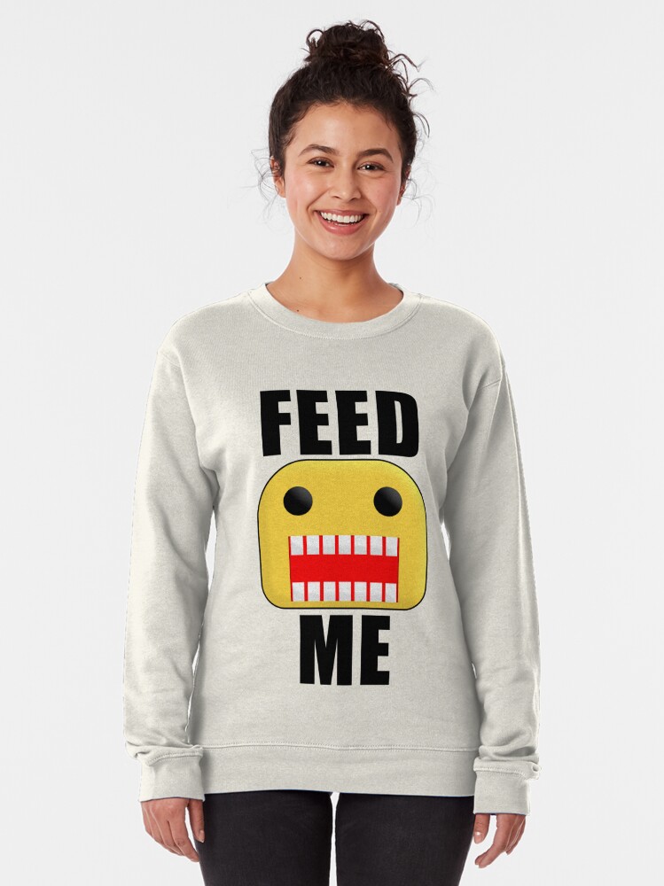Roblox Feed Me Giant Noob Pullover Sweatshirt By Jenr8d Designs Redbubble - noob school roblox