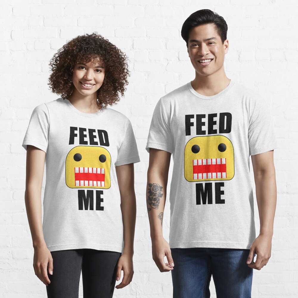 Roblox Feed Me Giant Noob Sticker By Jenr8d Designs Redbubble - roblox feed me shirt