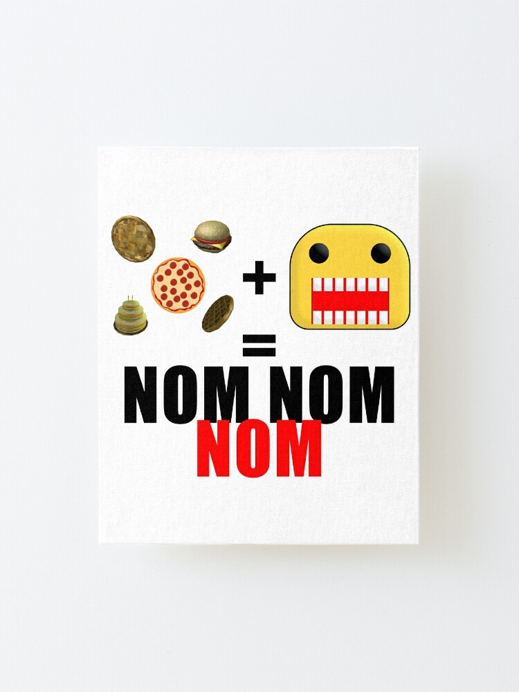 Roblox Get Eaten By The Noob Mounted Print By Jenr8d Designs Redbubble - get eaten en roblox
