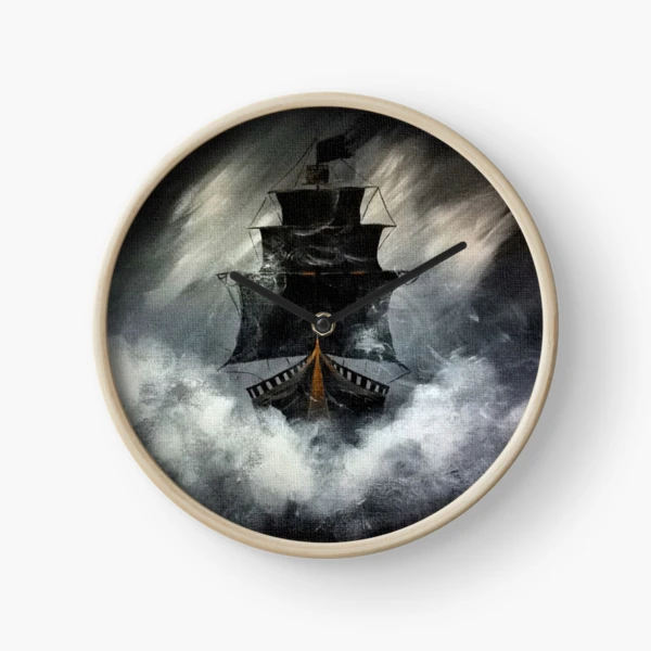 ANTIQUE WOODEN 18 Inch Pirate's Ship Wheel Premium Craft Time's Wall Clock  Gift $127.04 - PicClick AU