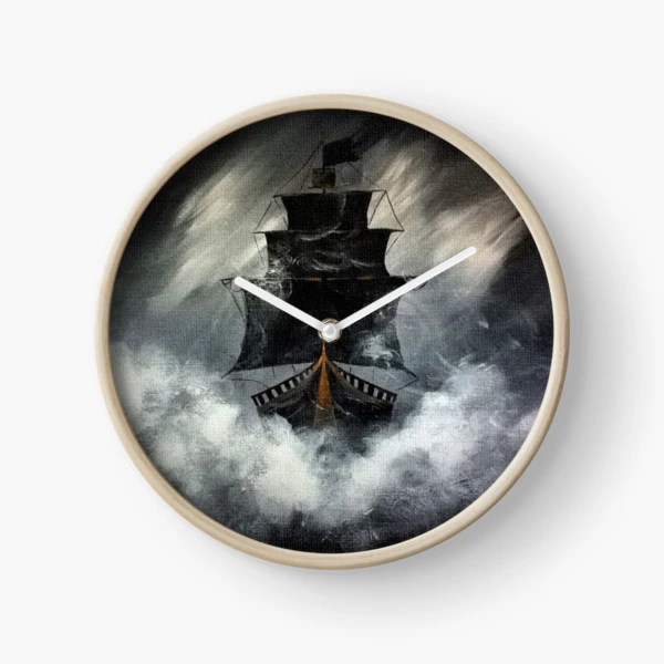 ANTIQUE WOODEN 18 Inch Pirate's Ship Wheel Premium Craft Time's Wall Clock  Gift $127.04 - PicClick AU