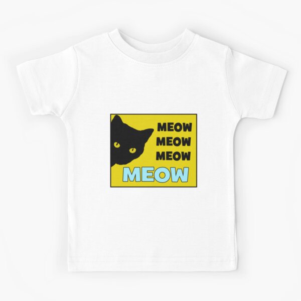 Meow Kids T Shirts Redbubble - roblox asdfmovie6