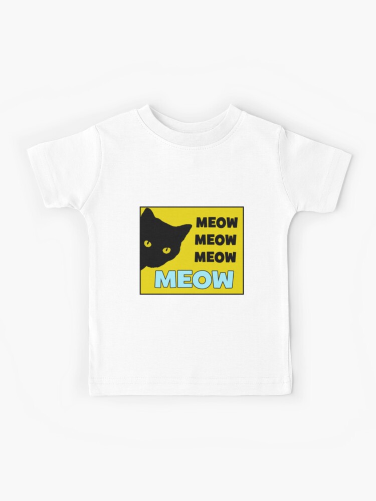 Roblox Cat Sir Meows A Lot Kids T Shirt By Jenr8d Designs Redbubble - t shirt denis new roblox logo roblox