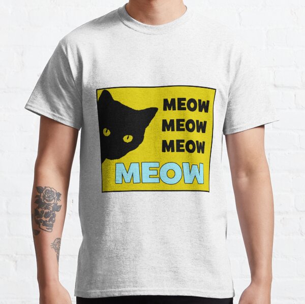 Mr Meow Cat T Shirts Redbubble - roblox newspaper bandit shirt