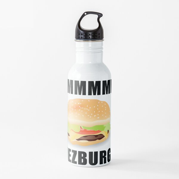 Cheeseburger Water Bottle Redbubble - ninja bob found a cheese burger roblox