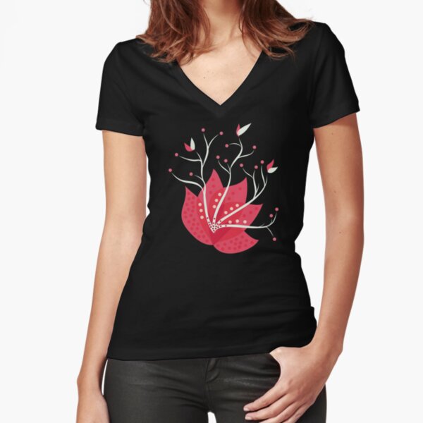 Fitted V-Neck T-Shirt
