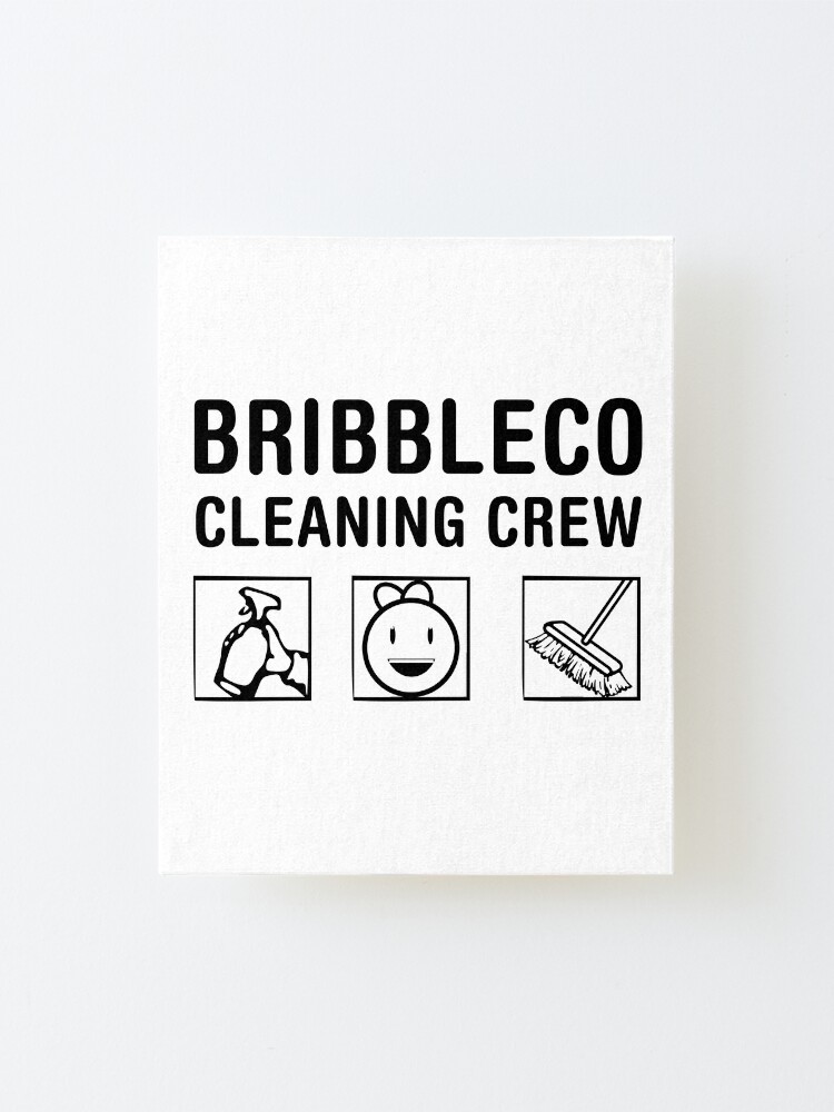 Roblox Cleaning Simulator Cleaning Crew Mounted Print By Jenr8d Designs Redbubble - roblox blox piece crew logo