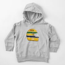 Ayrton Senna - Monaco 1984 Casque sans texte Sweat à capuche épais pour tout-petit