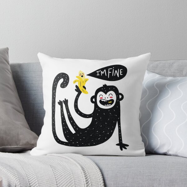 Item preview, cute monkey, banana designed and sold by DerSenat.