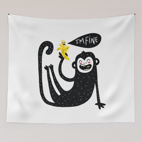 Item preview, cute monkey, banana designed and sold by DerSenat.