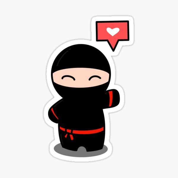 Like A Ninja Sticker