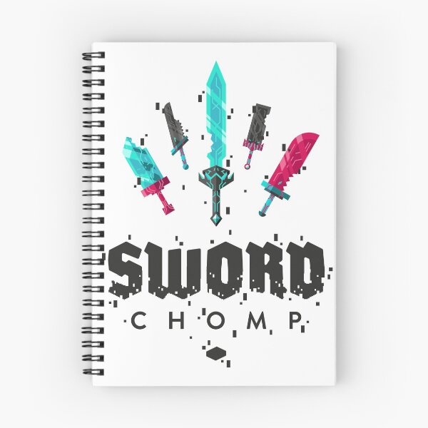 Aperçu de l'œuvre Sword Chomp Stacked Logo Noir créée et vendue par Sword Chomp.