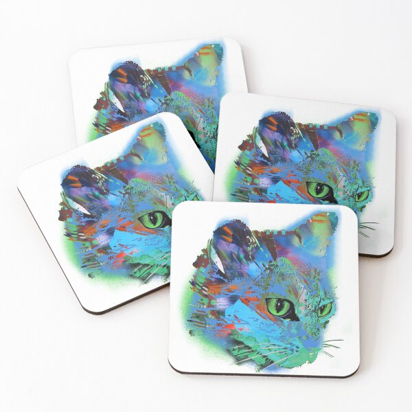 Item preview, Cat graffiti colorful designed and sold by theherbst131313.