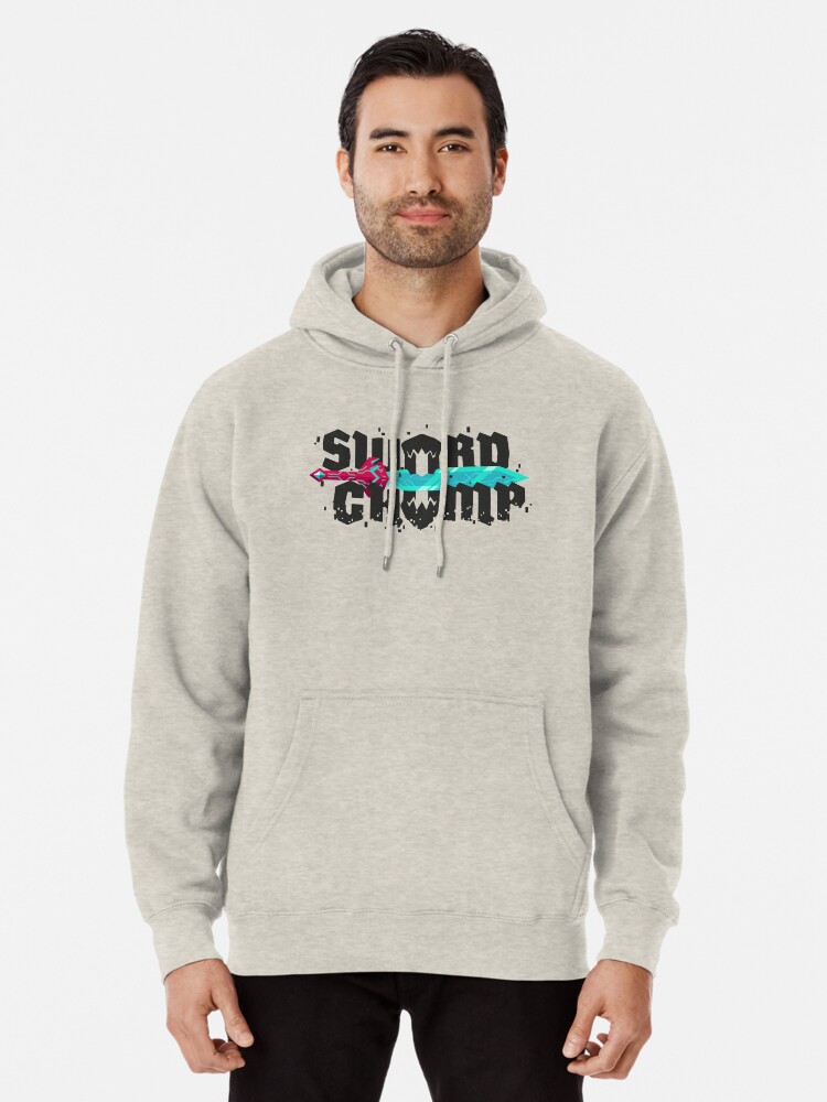 Thumbnail 1 of 5, Pullover Hoodie, Sword Chomp Logo Black designed and sold by Swordchomp.