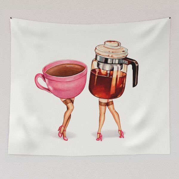 Item preview, Coffee Girl Pin-Ups designed and sold by Kelly  Gilleran.