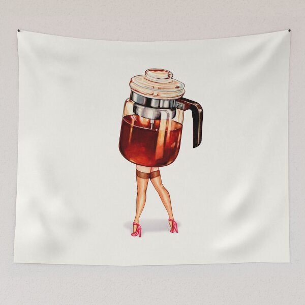 Item preview, Coffee Pot Pin-Up designed and sold by Kelly  Gilleran.