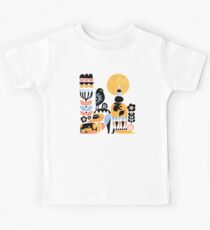 Scandinavian Pug Yoga Kids T-Shirt