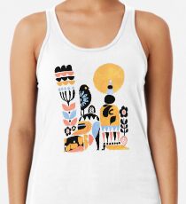 Scandinavian Pug Yoga Racerback Tank Top