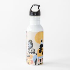 Scandinavian Pug Yoga Water Bottle
