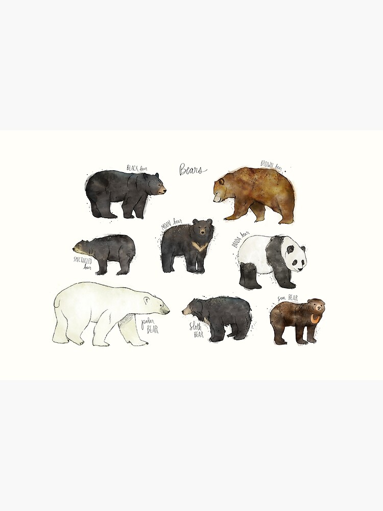 Thumbnail 2 of 2, Laptop Sleeve, Bears designed and sold by Amy Hamilton.