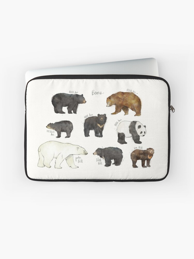 Thumbnail 1 of 2, Laptop Sleeve, Bears designed and sold by Amy Hamilton.