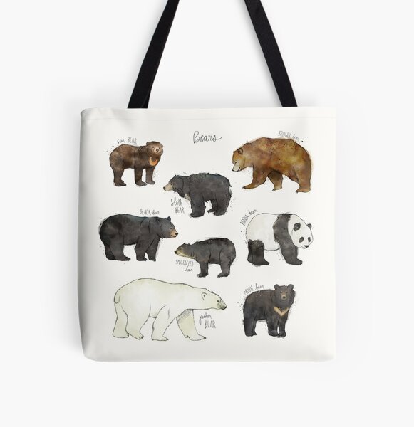 Bears All Over Print Tote Bag