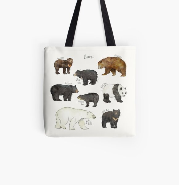 Bears All Over Print Tote Bag