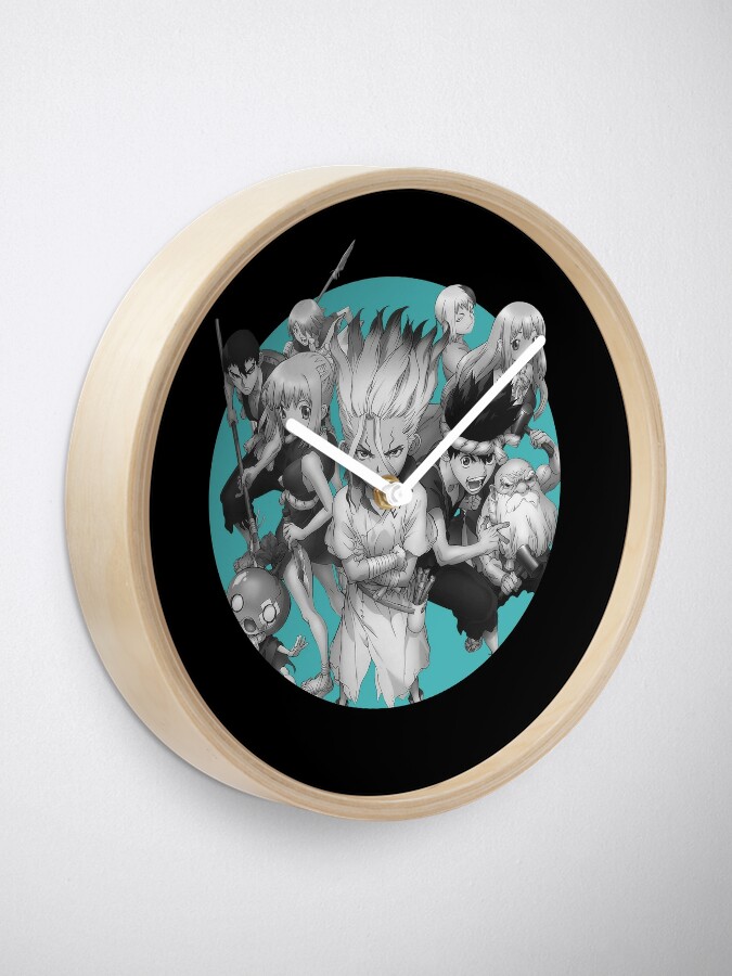 Dr Stone Clock By Fogsdrakath Redbubble