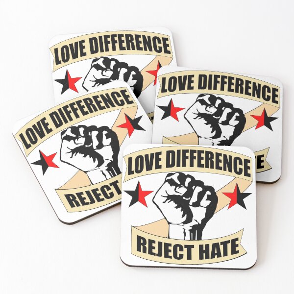 Item preview, Love Difference, Reject Hate designed and sold by desertjellyfish.