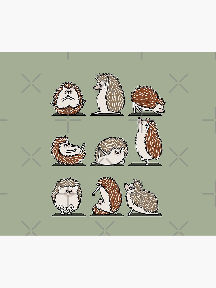 Hedgehog Yoga by Huebucket
