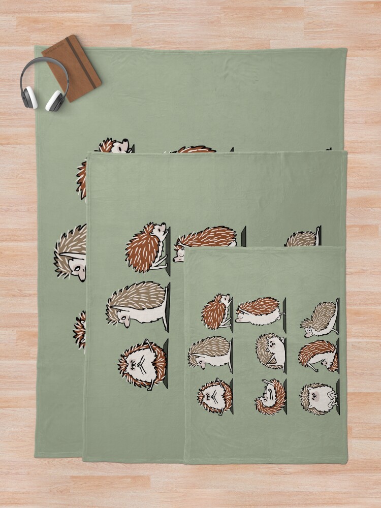 Alternate view of Hedgehog Yoga Throw Blanket